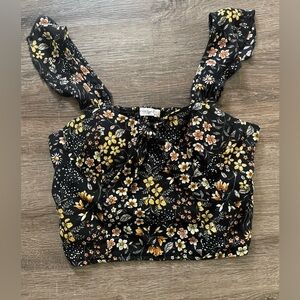 Live to be Spoiled Floral Crop Top